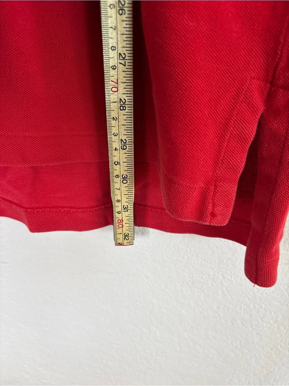 Ralph Lauren Red Short-Sleeve Polo with Embroidered Bear size L